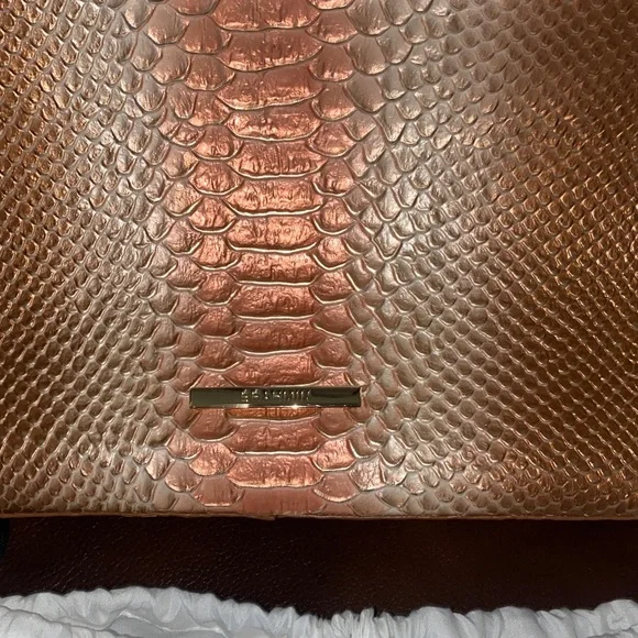 Brahmin Metallic Copper Shoulder Bag - Picture 5 of 7